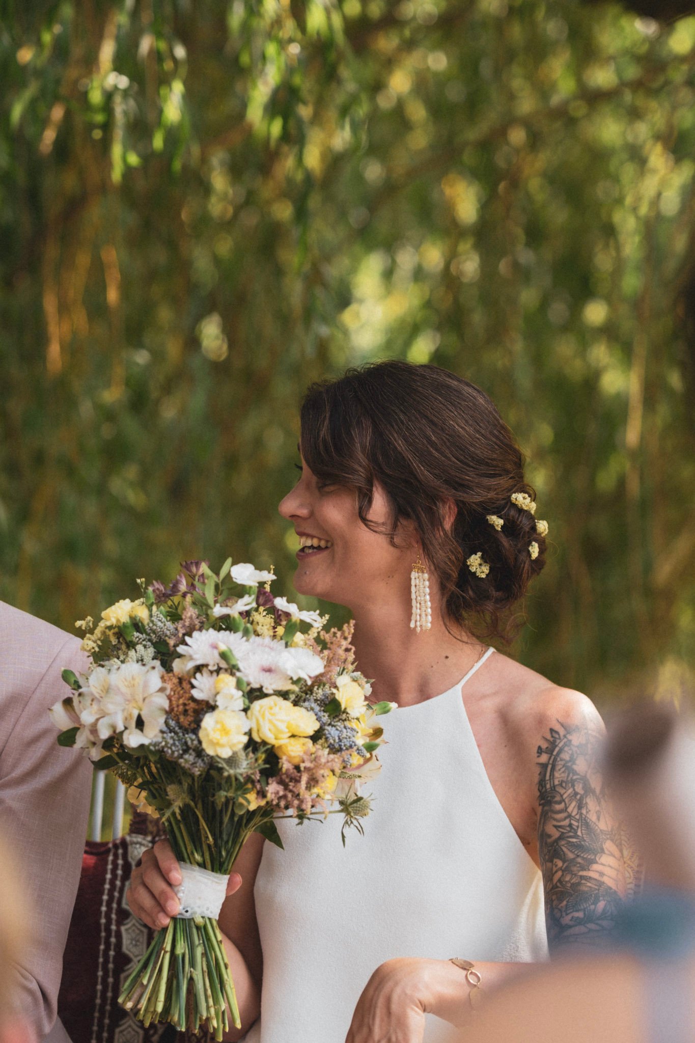 Bouquet de saison en cours de realisation